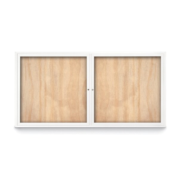 Slim Enclosed Corkboard, 11"x13-1/2", Black Alum Frame/Surf